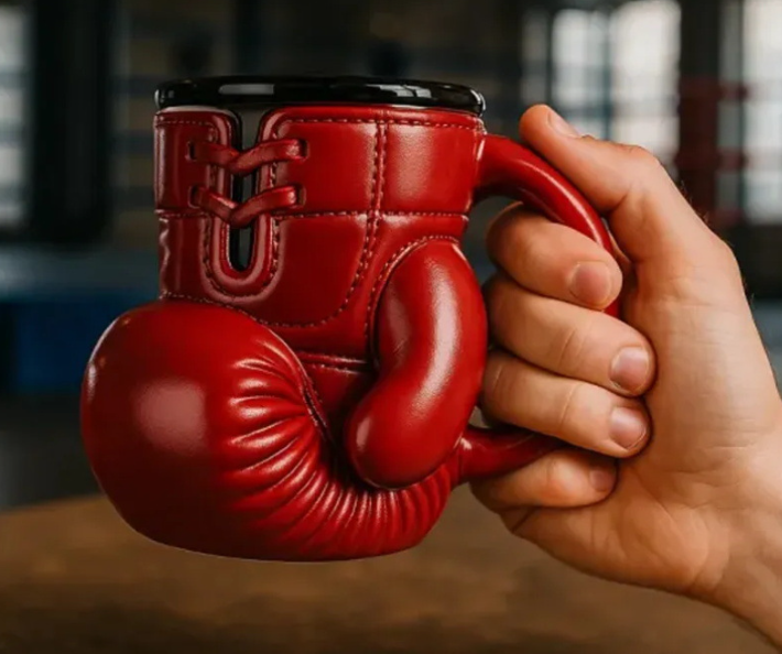 Boxing Glove Mug Stainless Steel Coffee Mug Retro Style for Boxing Enthusiasts