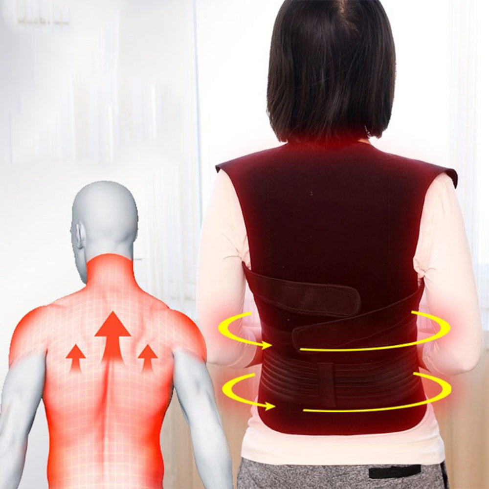 Magnetic Therapy Vest Self-Heating Shoulder Guard Vest Vest Neck Guard Back Guard Belt Autumn And Winter Warmth