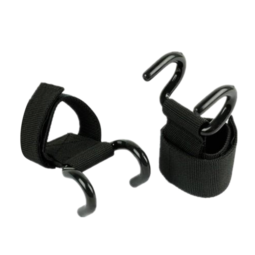 2 Piece Fitness Gloves Weightlifting Hook Training Gym Grip Shoulder Strap Wrist Support Weight Dumbbell Weightlifting Tool