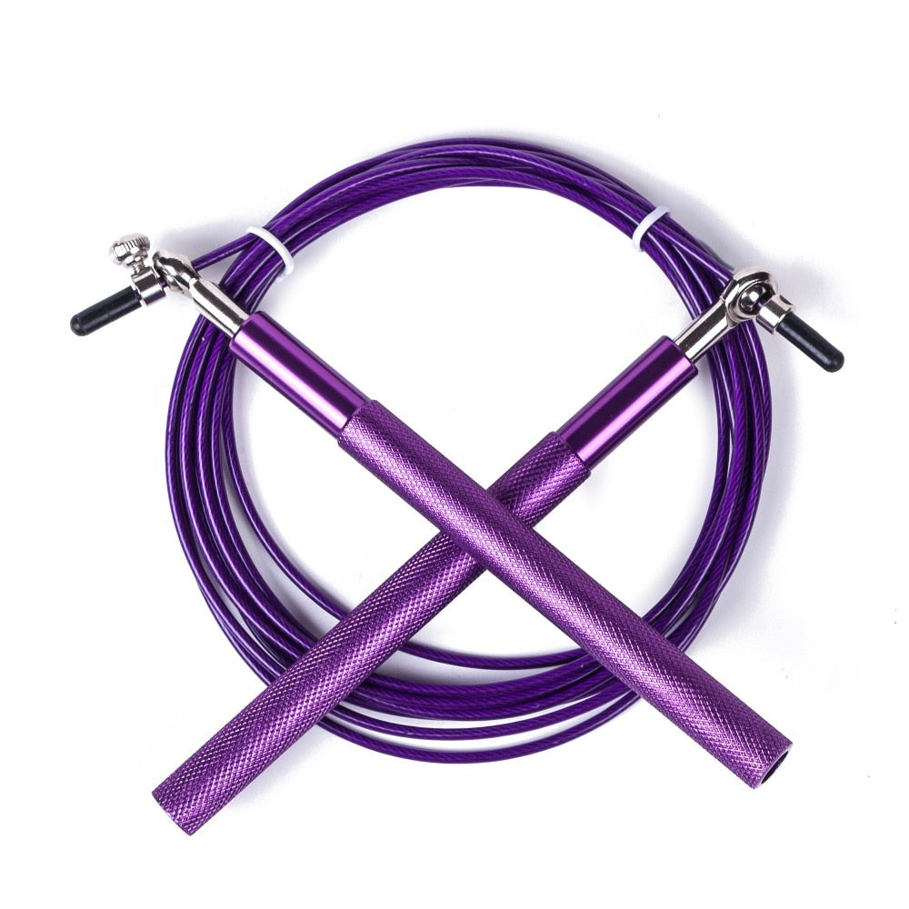 Crossfit Jump Rope Ultra Speed Ball Bearing Skipping Rope Steel Wire Jumping Ropes For Boxing MMA Gym Fitness Training Workout