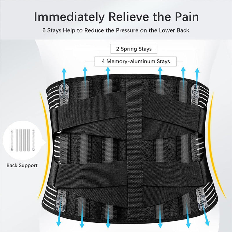 Thin waist belt breathable sports protection waist belt fitness belt