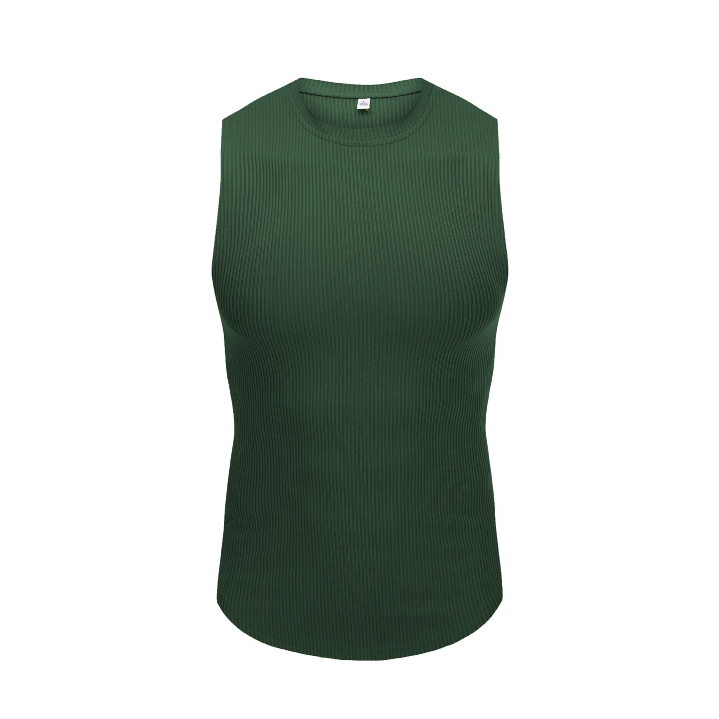 Muscle Tee Men Wide Shoulder Underwear Sleeveless T-Shirt Summer Vest Fashion Slim Fit Stretch Gym Workout Crop Top
