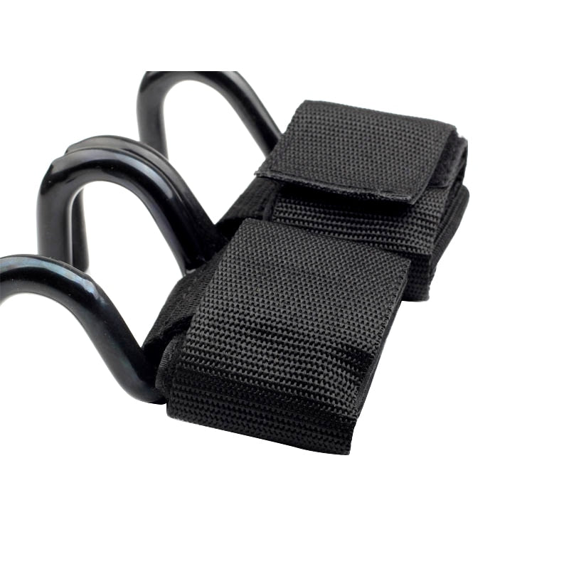 2 Piece Fitness Gloves Weightlifting Hook Training Gym Grip Shoulder Strap Wrist Support Weight Dumbbell Weightlifting Tool