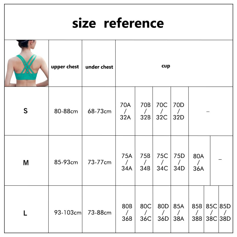 Professional Sport Bra Top Fitness Gym Women Strappy Vest Seamless Padded Yoga Bras Training Tank Top Push up Running Underwear