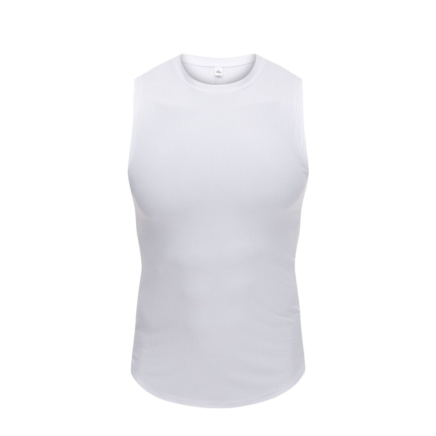 Muscle Tee Men Wide Shoulder Underwear Sleeveless T-Shirt Summer Vest Fashion Slim Fit Stretch Gym Workout Crop Top