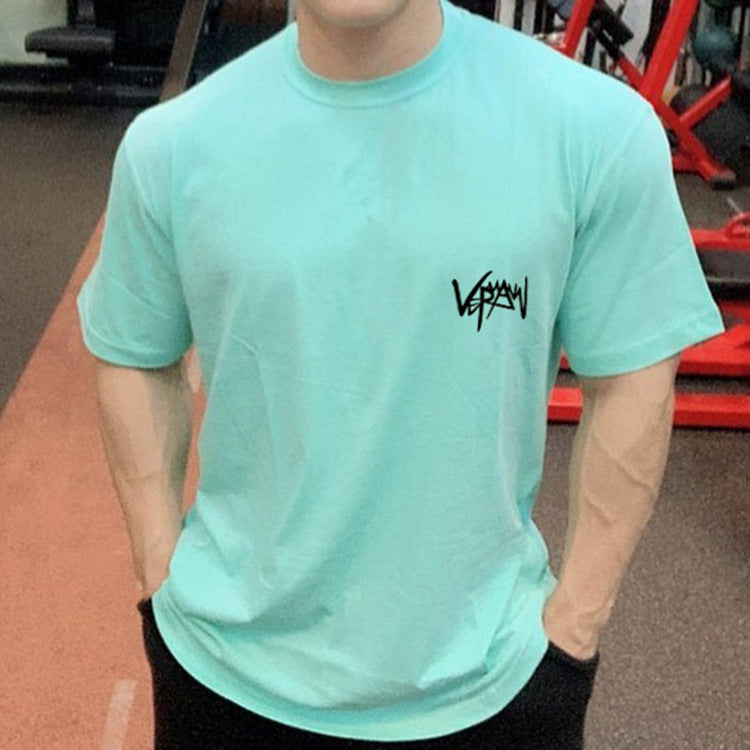 Muscle Master Comprehensive Training Gym T-Shirt for Men, Loose Fit Running Shirt, Breathable Workout Casual Top