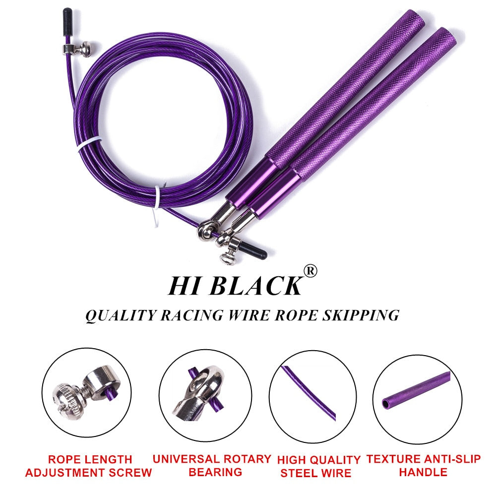 Crossfit Jump Rope Ultra Speed Ball Bearing Skipping Rope Steel Wire Jumping Ropes For Boxing MMA Gym Fitness Training Workout