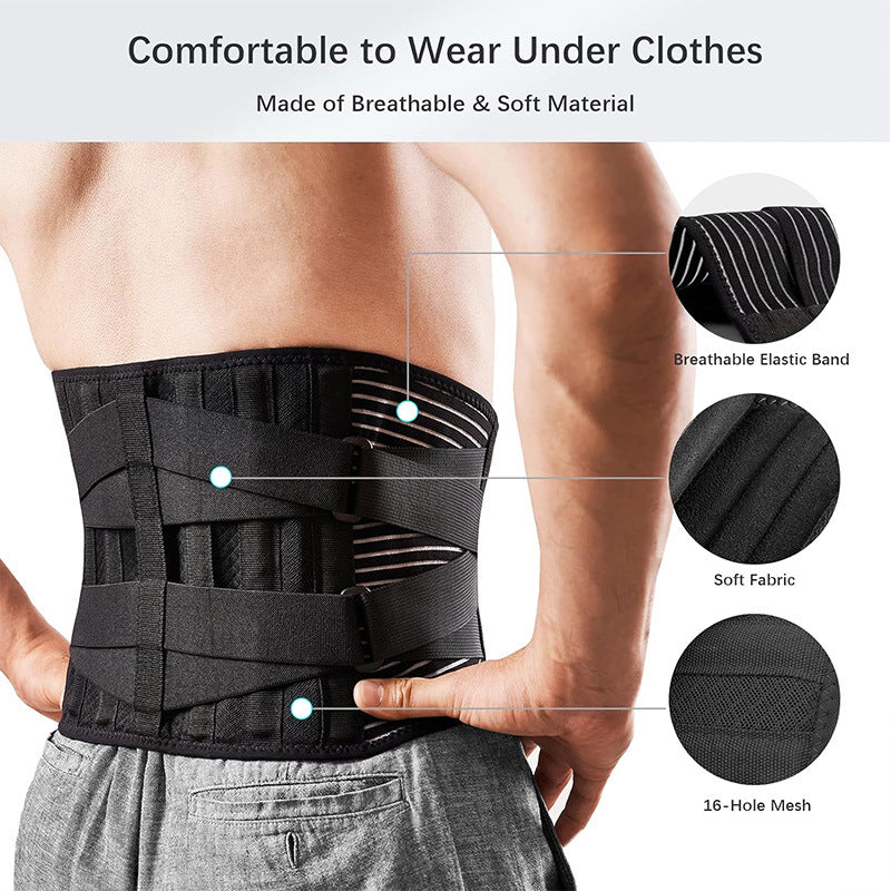 Thin waist belt breathable sports protection waist belt fitness belt