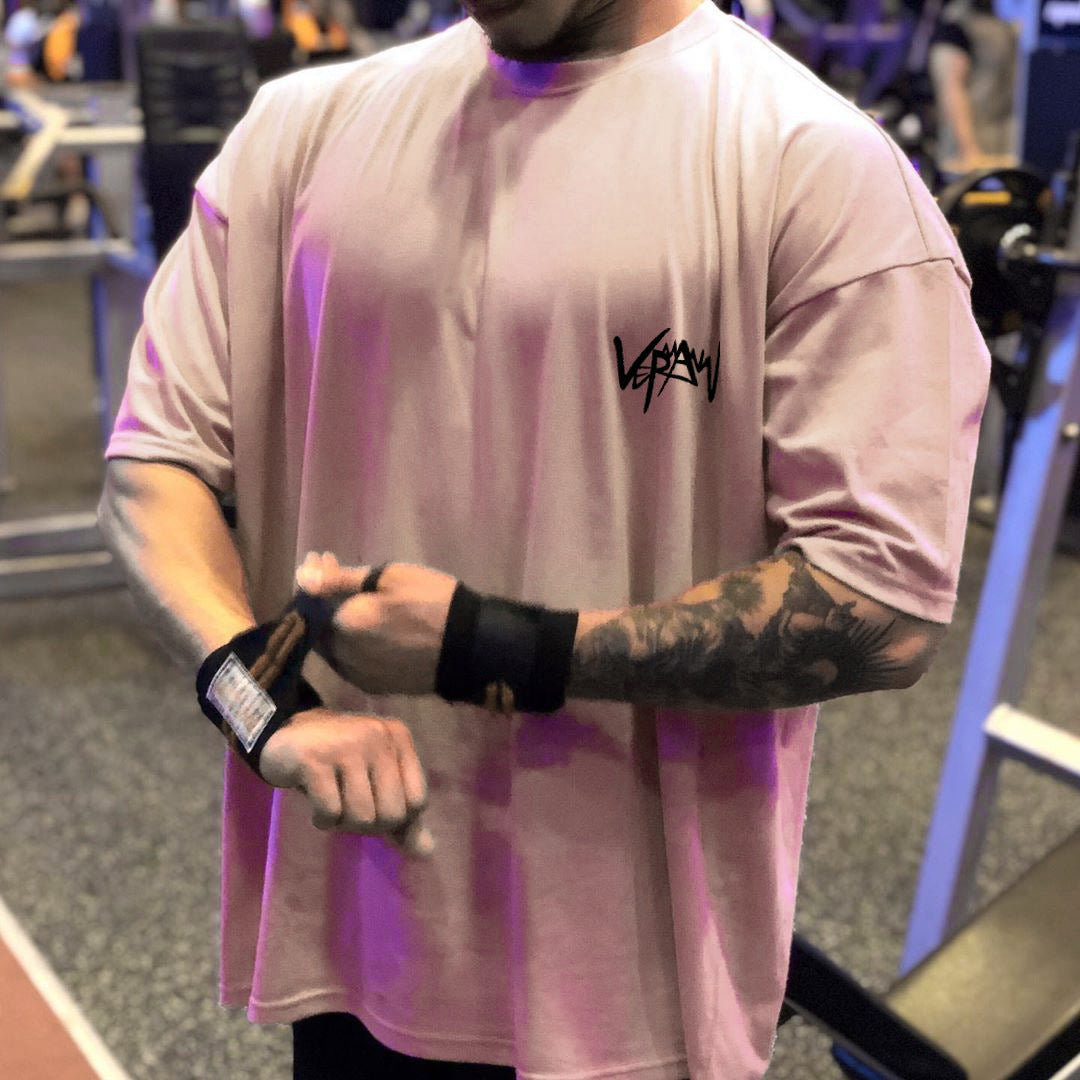 Muscle Master Comprehensive Training Gym T-Shirt for Men, Loose Fit Running Shirt, Breathable Workout Casual Top
