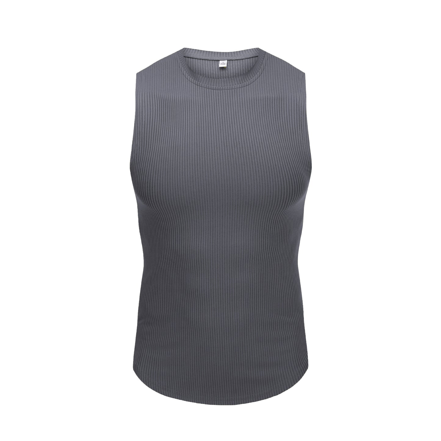 Muscle Tee Men Wide Shoulder Underwear Sleeveless T-Shirt Summer Vest Fashion Slim Fit Stretch Gym Workout Crop Top