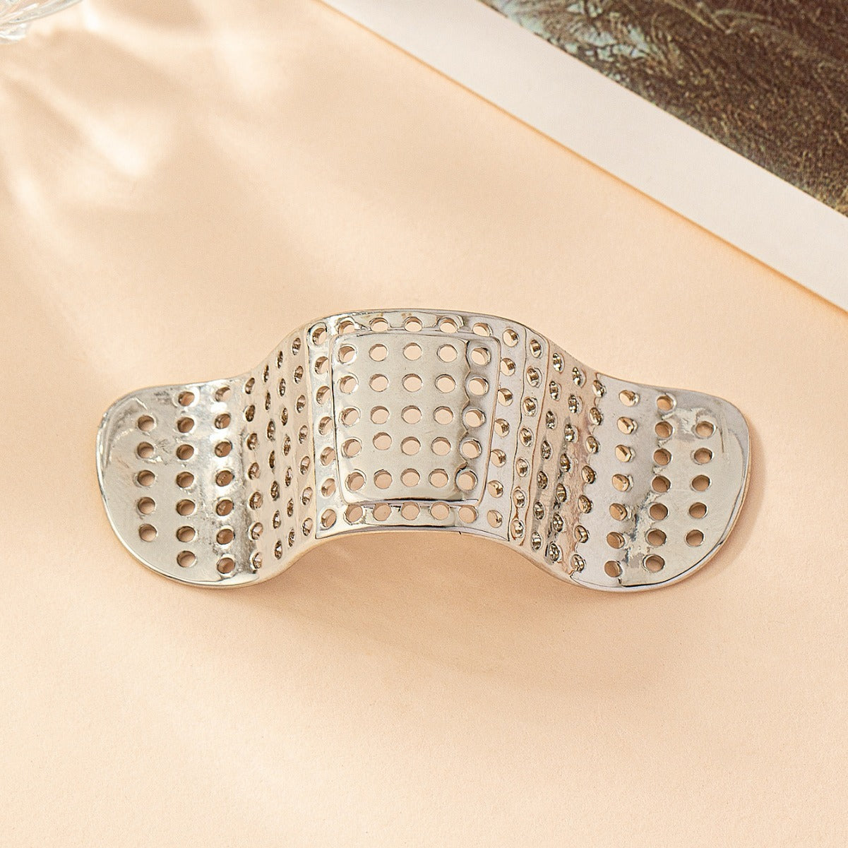 Non punching mechanical wind band adhesive for nose bridge and nose decoration nose ring