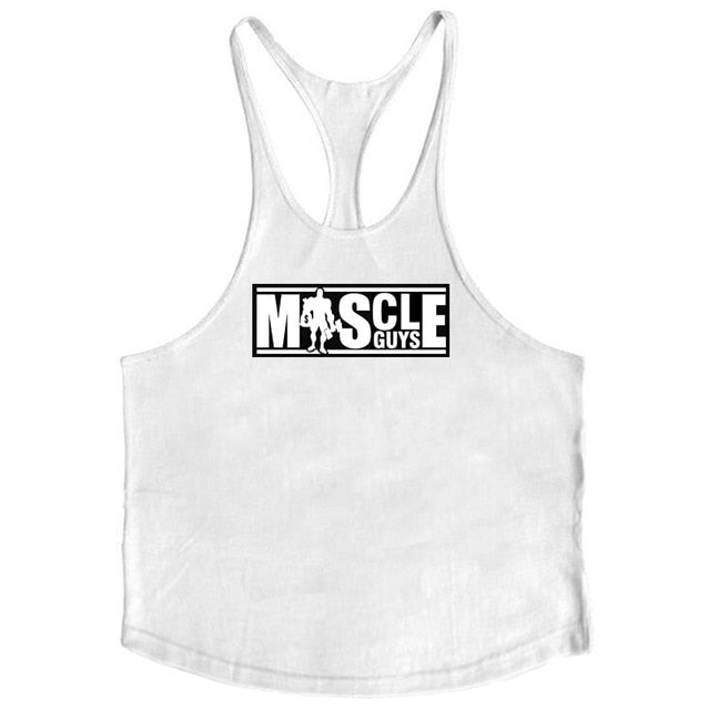 Bodybuilding Tank Top Mens shirts Brand Clothing Fitness Men Singlet Sleeveless Cotton Workout Stringer Shirts