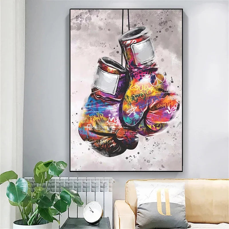 Boxing Glove Art Poster Printing Canvas Painting Wall Art Picture Decoration Mural Modern Living Room Home Decoration