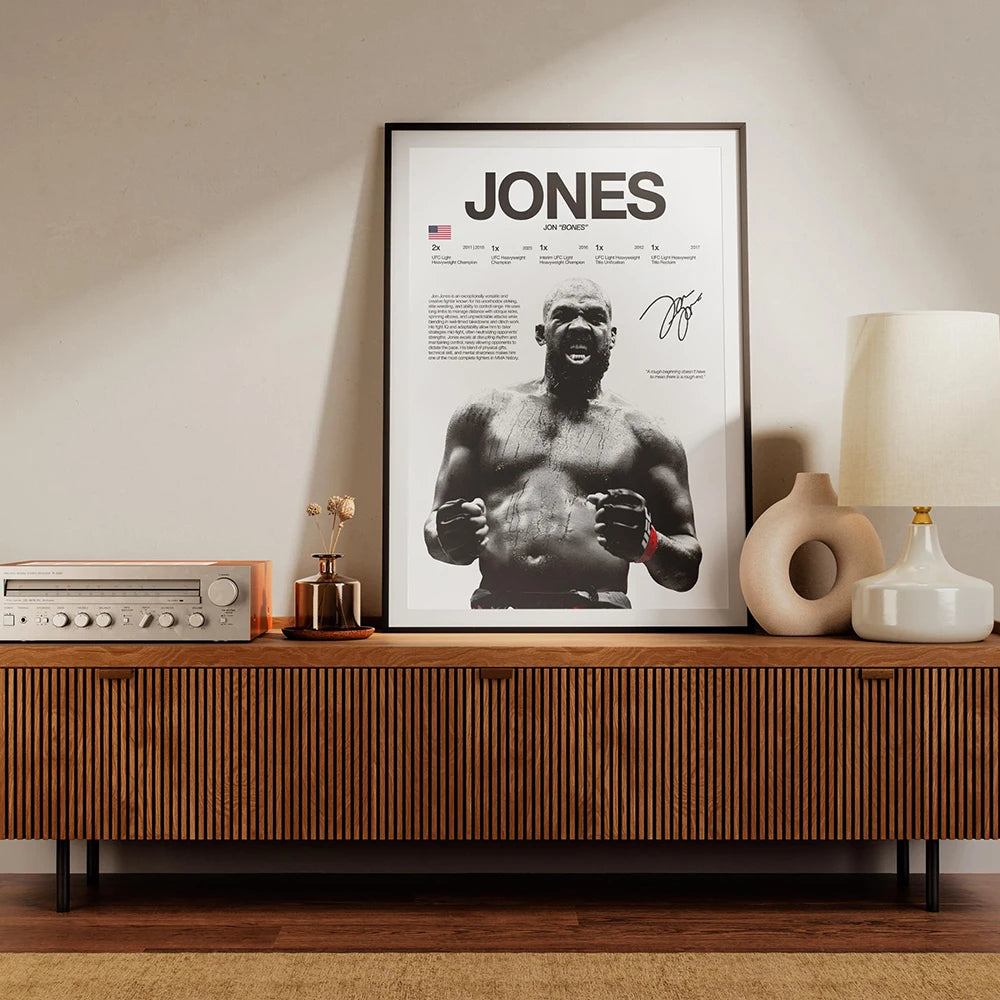 UFC Fighter Legend Boxer Champion Poster Art Prints Mma Enthusiasts Indoor Wall Art Home Decor High Quality Canvas Painting Gift