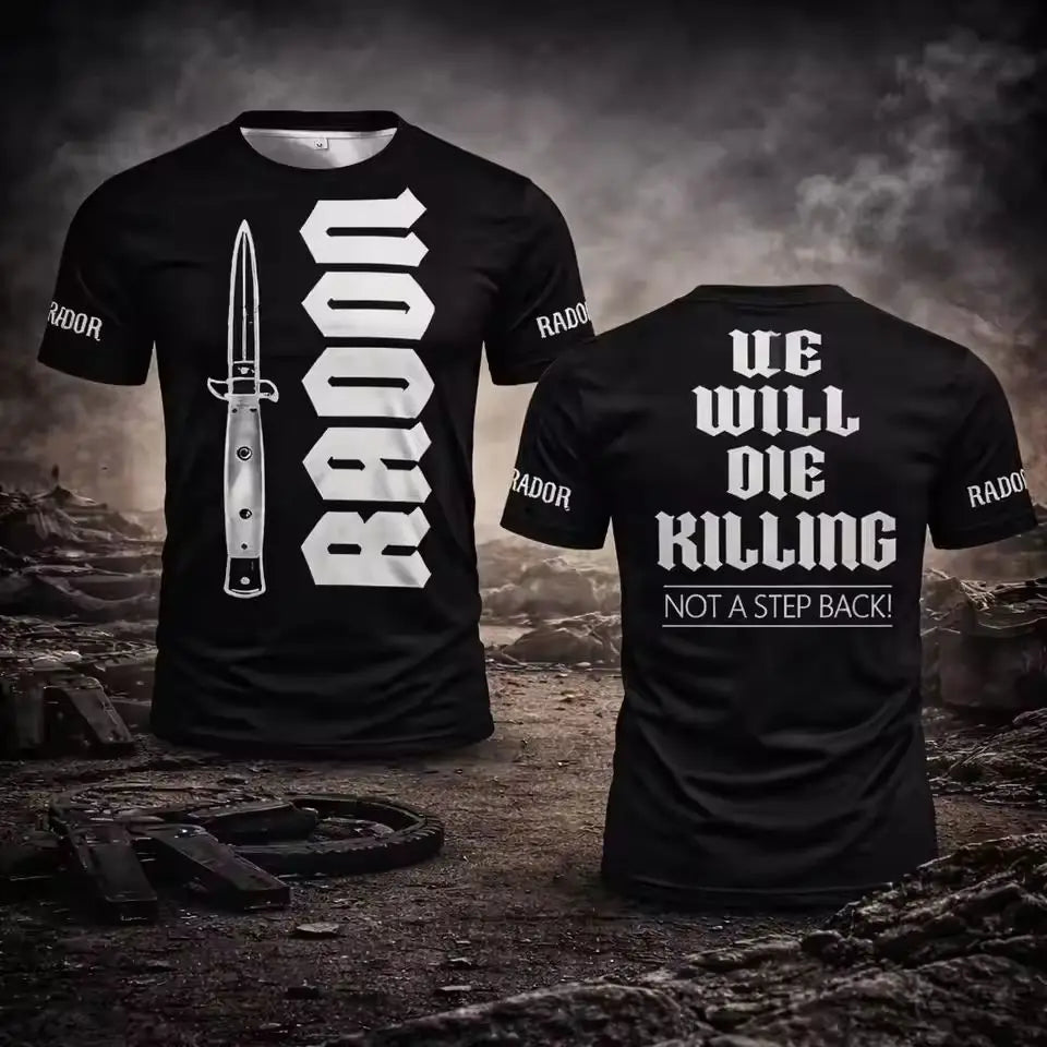 2026 Men Women Fightwear Outdoor Casual Round Neck Short Sleeve Man Tops T-shirt New 3D Print Boxing RANDA Breathable Sportwear