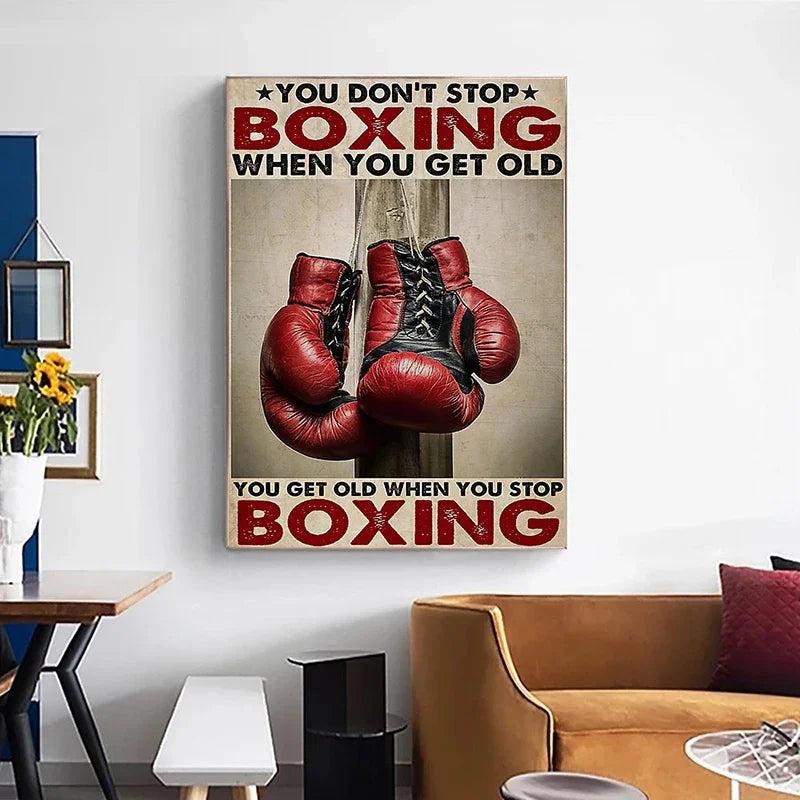 Boxing Glove Art Poster Printing Canvas Painting Wall Art Picture Decoration Mural Modern Living Room Home Decoration