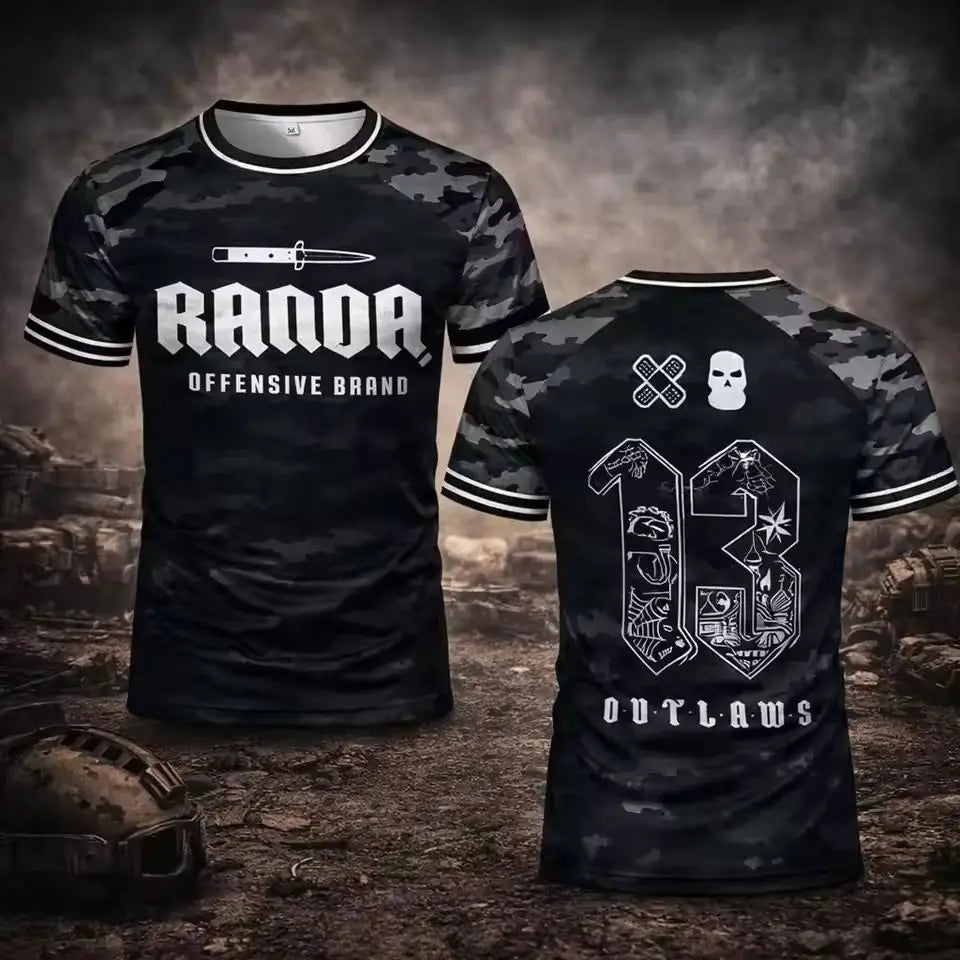 2026 Men Women Fightwear Outdoor Casual Round Neck Short Sleeve Man Tops T-shirt New 3D Print Boxing RANDA Breathable Sportwear