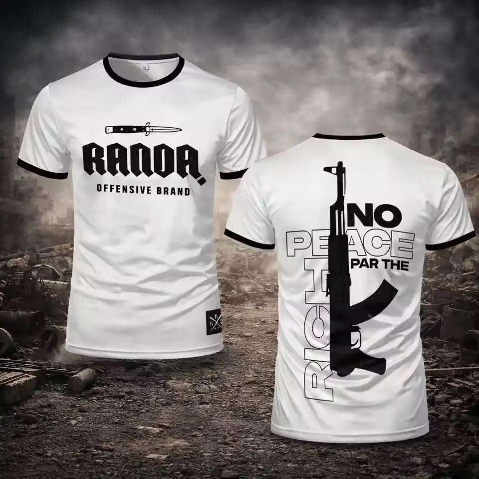 2026 Men Women Fightwear Outdoor Casual Round Neck Short Sleeve Man Tops T-shirt New 3D Print Boxing RANDA Breathable Sportwear