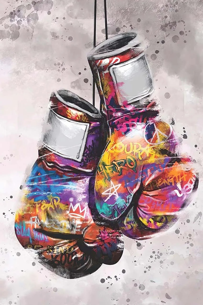 Boxing Glove Art Poster Printing Canvas Painting Wall Art Picture Decoration Mural Modern Living Room Home Decoration